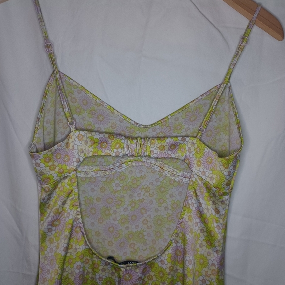 ZARA Floral A-Line Dress - Green and Purple - Picture 5 of 9